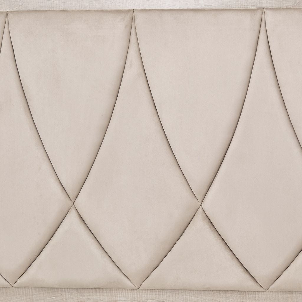 Michael Amini Marin Panel Bed - Greige