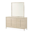 Michael Amini Lotus Bay Small Dresser with Mirror - Sand