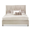 Michael Amini Marin Panel Bed - Greige