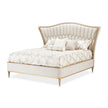 Michael Amini St. Charles Upholstered Bed - Dove Gray