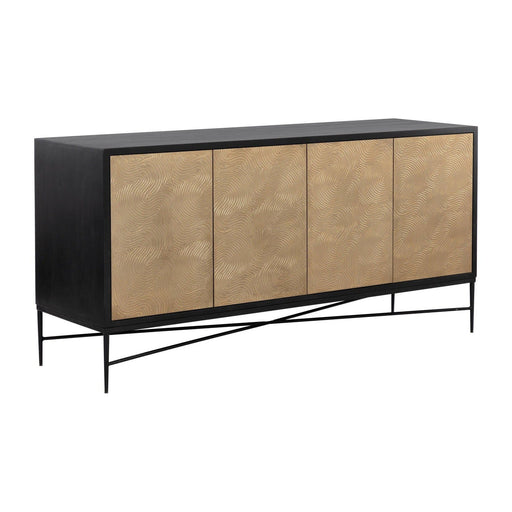 Sunpan Algarve Sideboard - Black / Champagne Gold