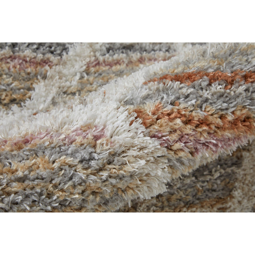 Feizy Mynka 39ICF Transitional Diamond in Tan/Taupe/Ivory