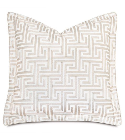 Eastern Accents Sussex Greek Key Euro Sham