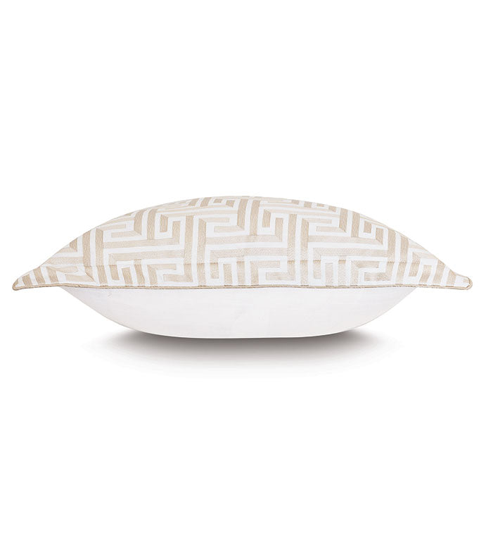 Eastern Accents Sussex Greek Key Euro Sham