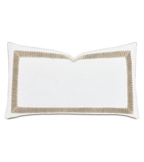Eastern Accents Sussex Metallic Border Sham