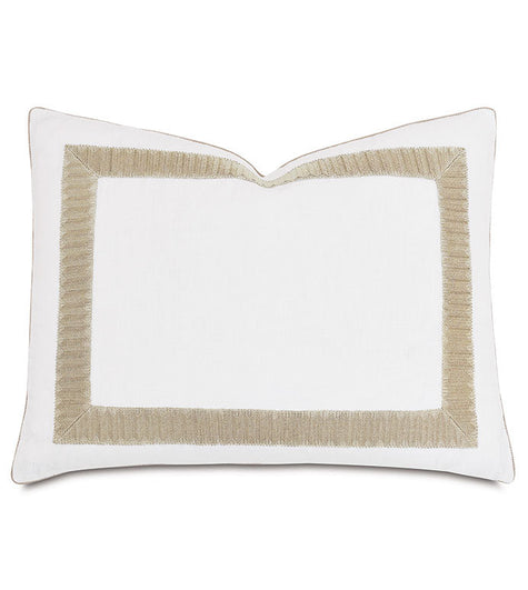 Eastern Accents Sussex Metallic Border Sham