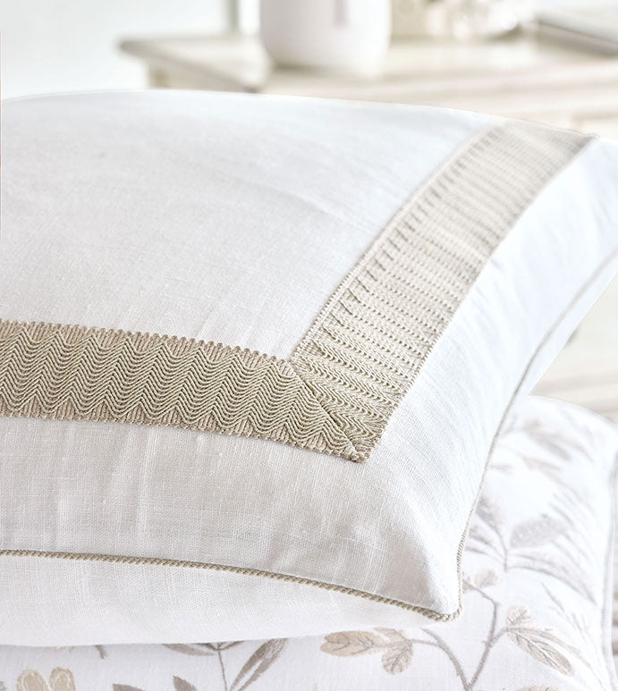 Eastern Accents Sussex Metallic Border Sham