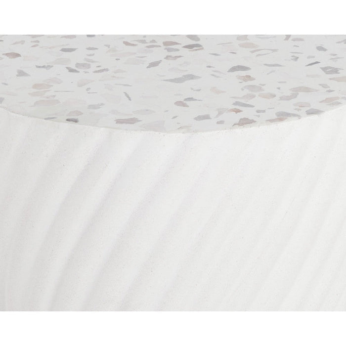 Sunpan Cara End Table - Terrazzo