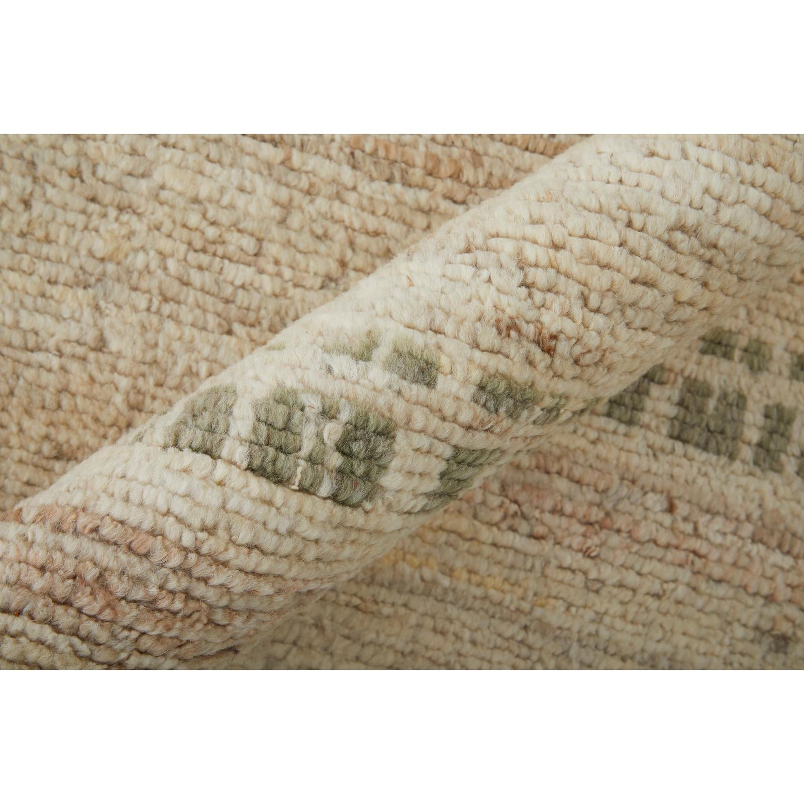 Feizy Kasbah 69G2F Modern Abstract Rug in Tan/Red/Green