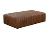 Sunpan Lewin Ottoman - Rectangular - Lucia Tobacco Leather