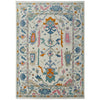 Feizy Karina 69G8F Transitional Floral & Botanical Rug in Ivory/Blue/Pink