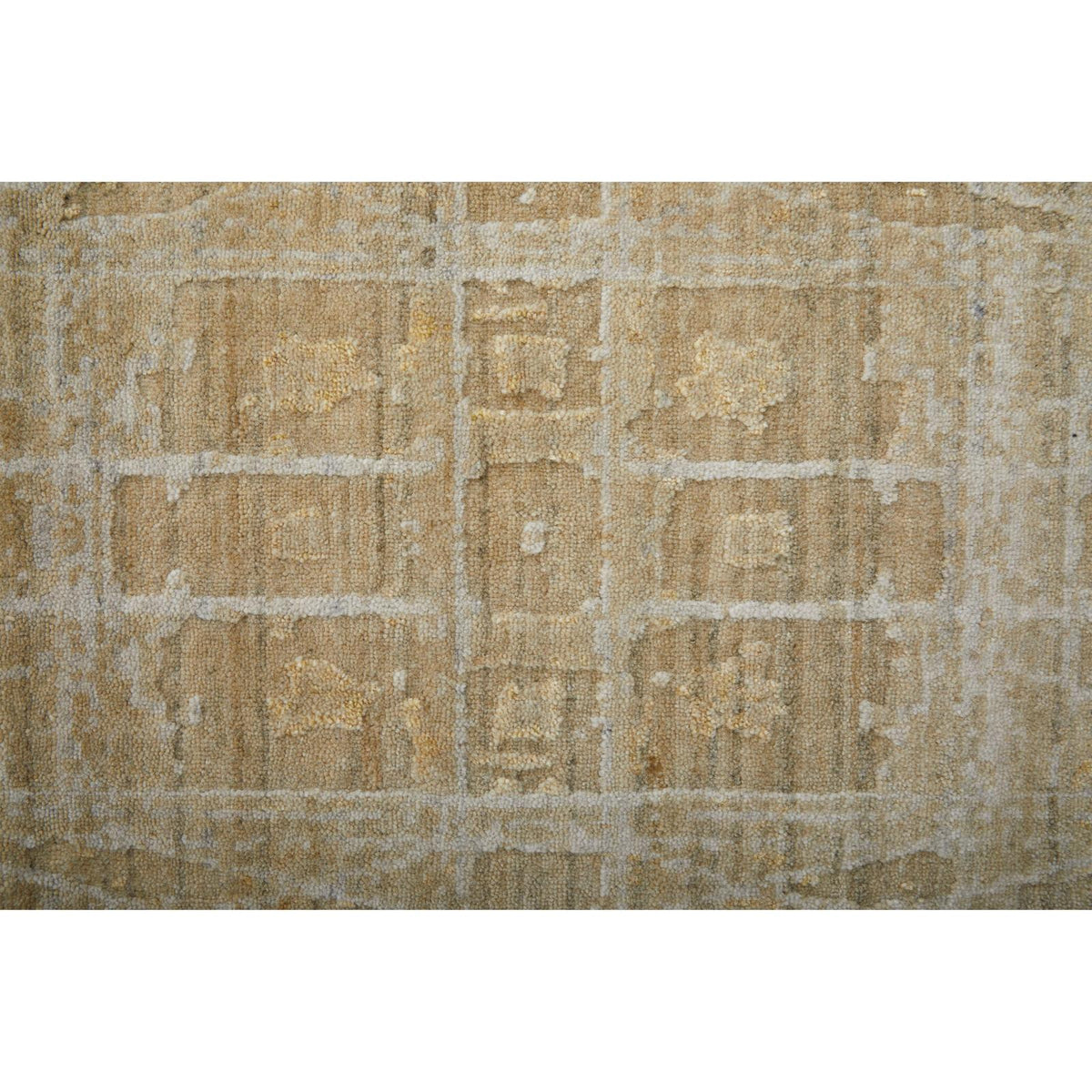 Feizy Eastfield 69FPF Modern Abstract Rug in Yellow/Ivory/Gold