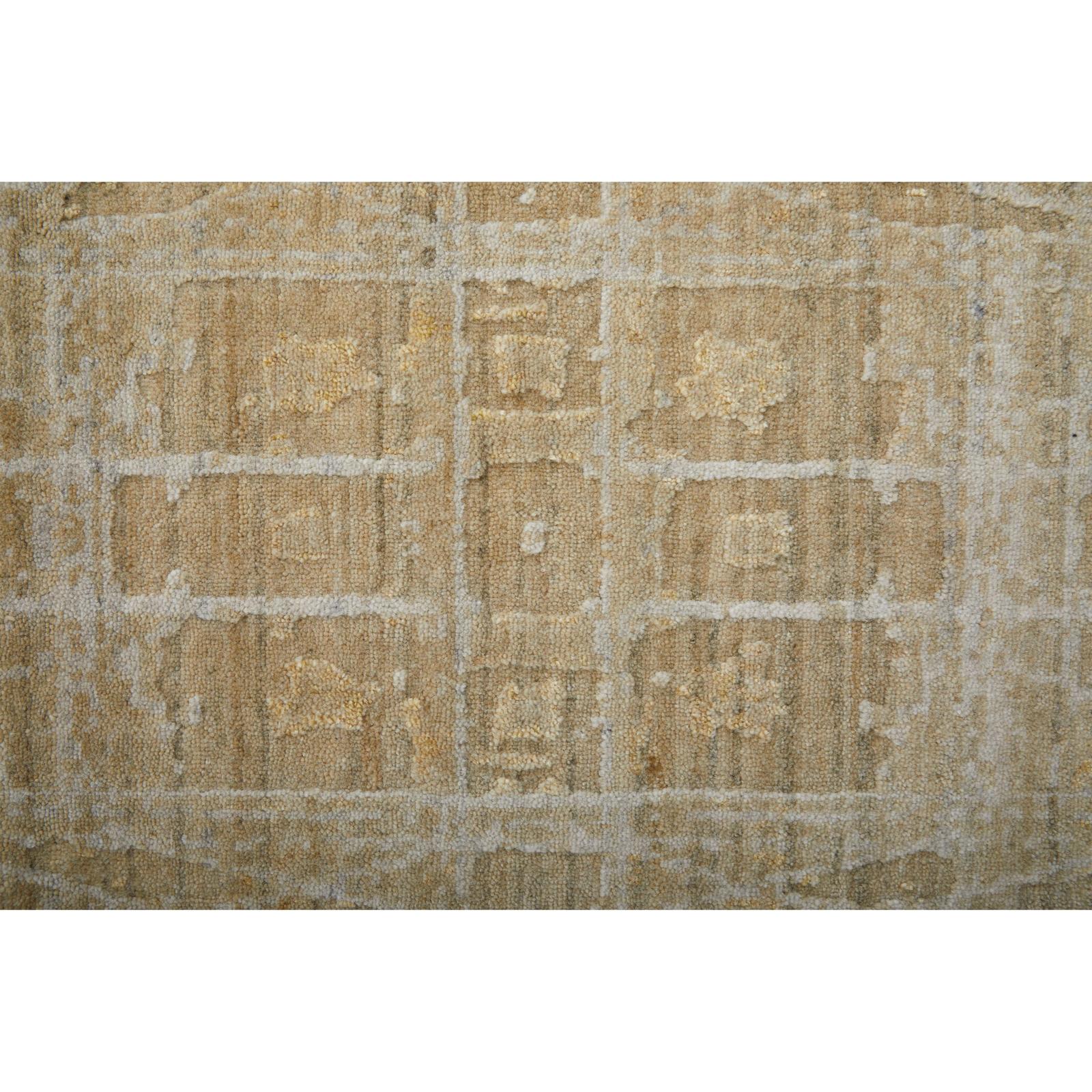 Feizy Eastfield 69FPF Modern Abstract Rug in Yellow/Ivory/Gold