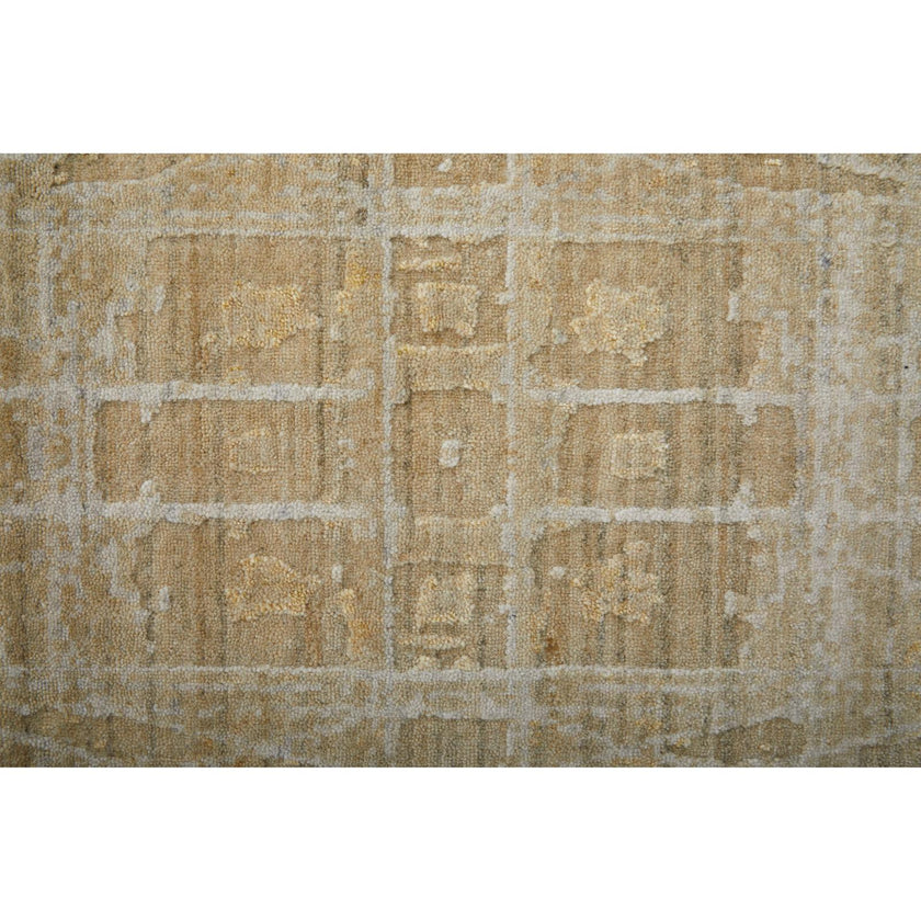 Feizy Eastfield 69FPF Modern Abstract Rug in Yellow/Ivory/Gold
