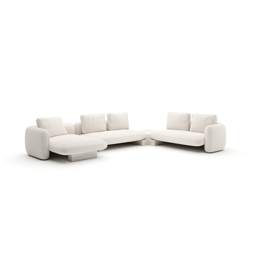Caracole Overlap Sectional - Components