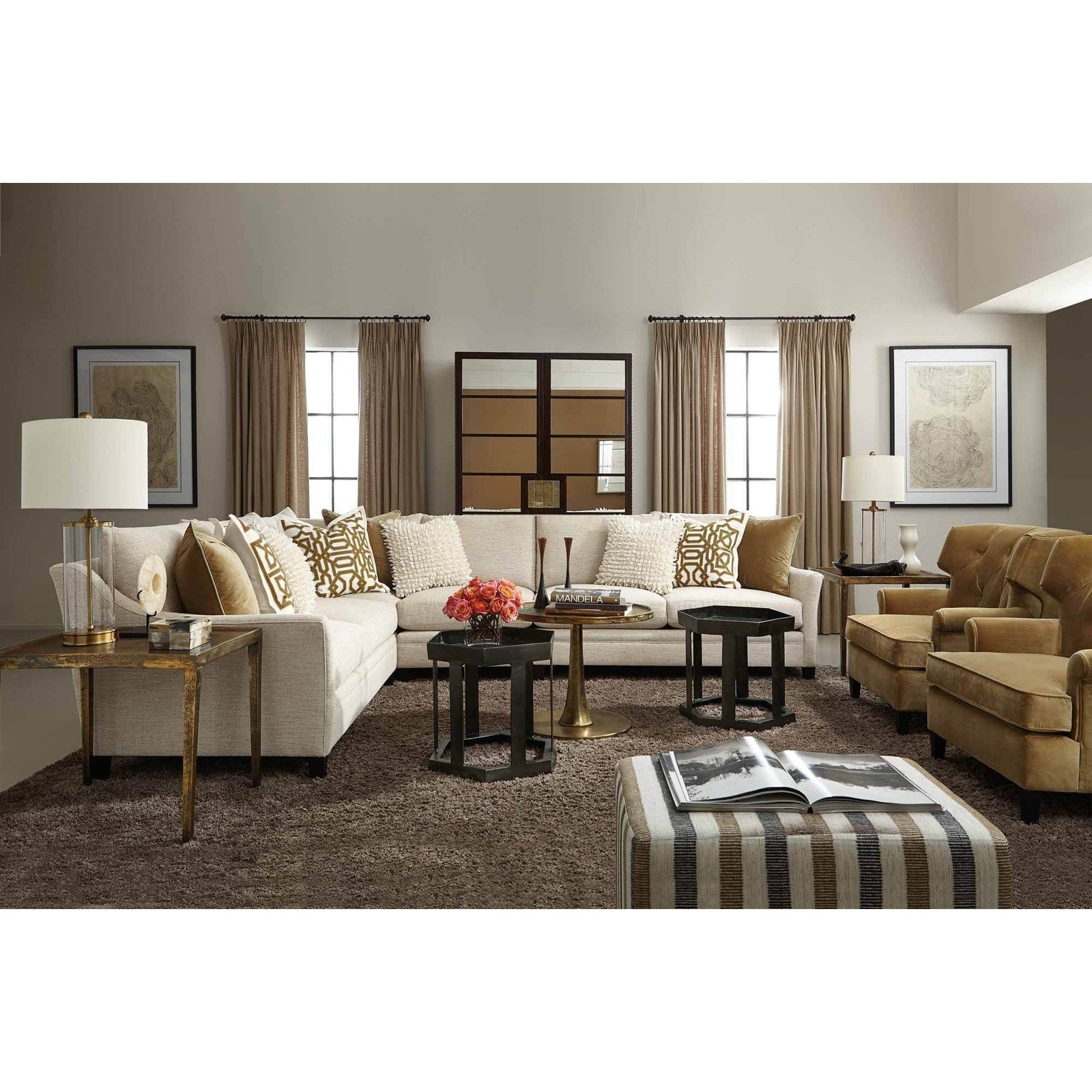 Bernhardt Benson Round Chairside Table