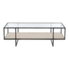 Bernhardt Harlow Metal Rectangular Cocktail Table