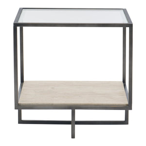Bernhardt Harlow Metal Square End Table