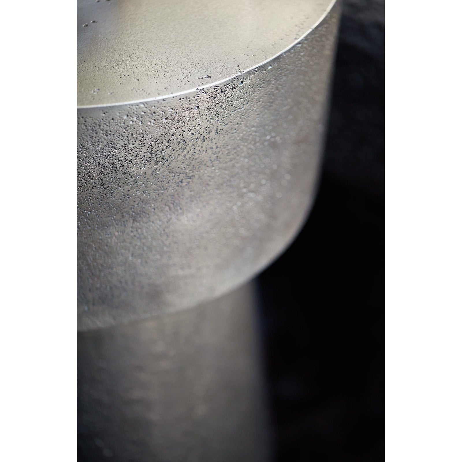 Bernhardt Linea Metal Round Chairside Table