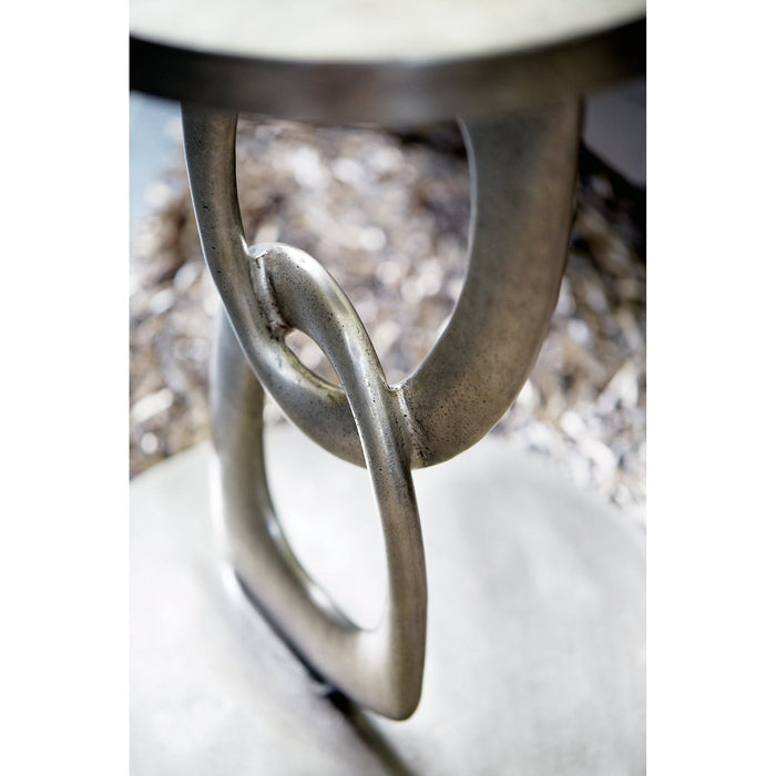 Bernhardt Linea Metal Interlocking Round Chairside Table