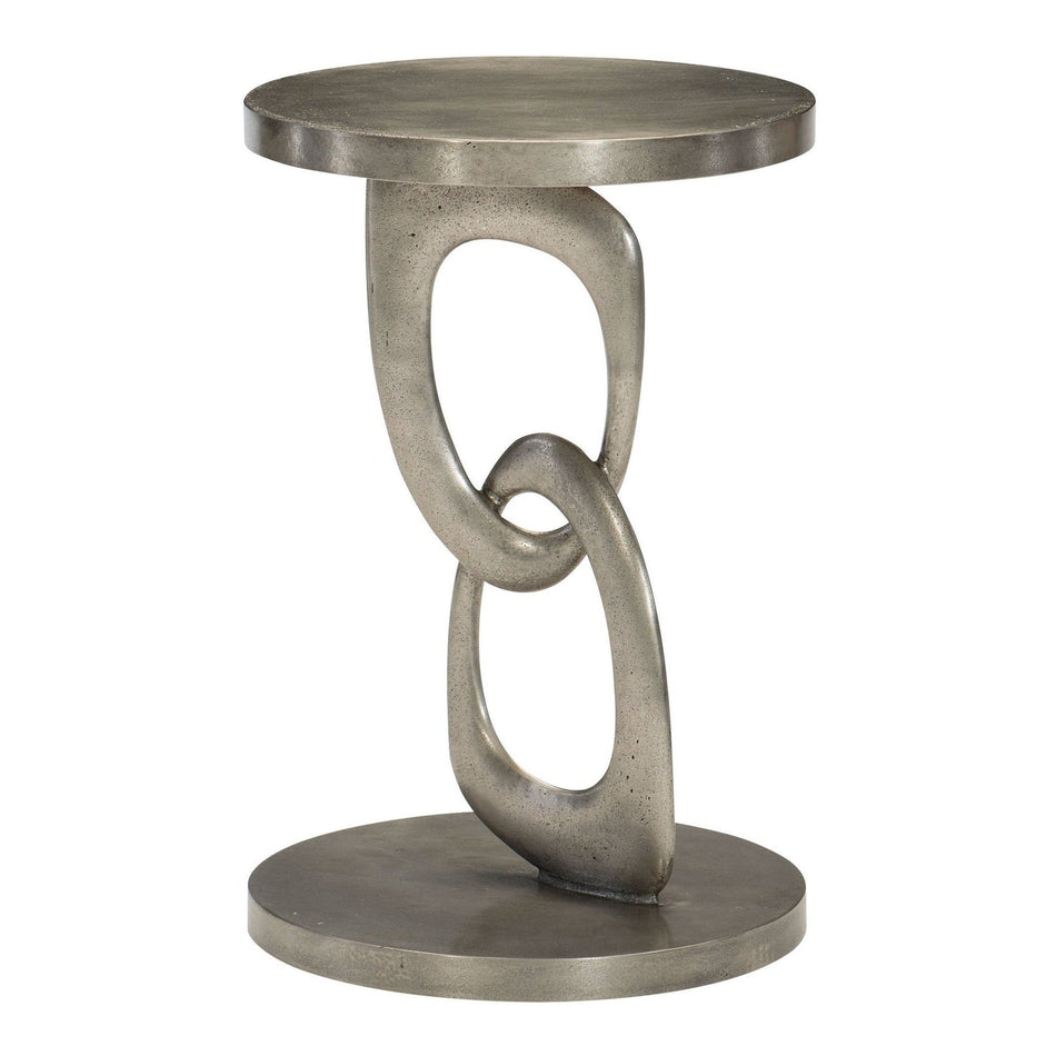 Bernhardt Linea Metal Interlocking Round Chairside Table