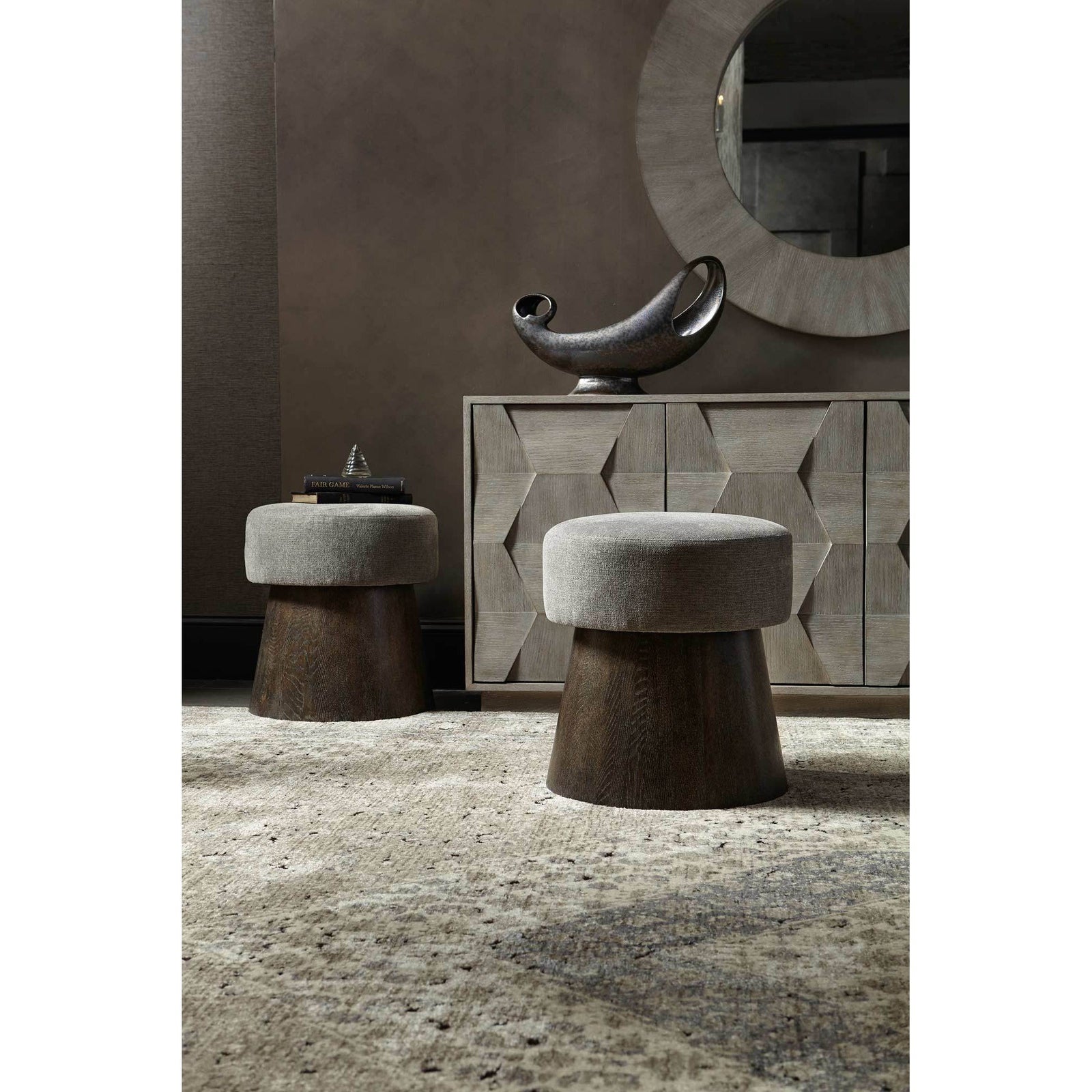 Bernhardt Linea Round Mirror