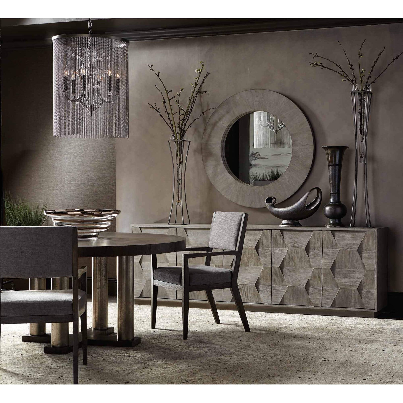 Bernhardt Linea Round Mirror