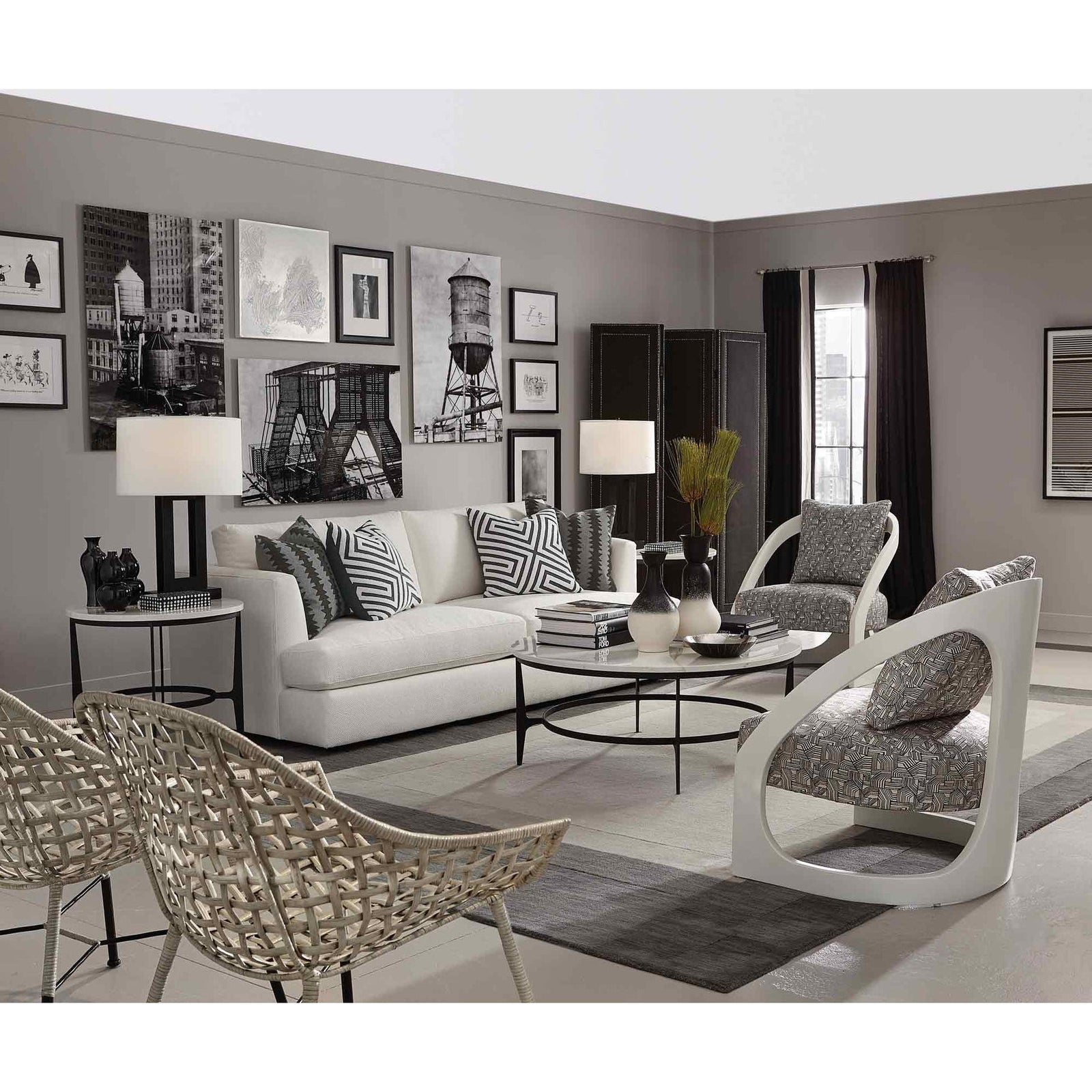 Bernhardt Avondale Round Metal End Table