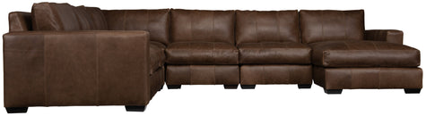 Bernhardt Dawkins Leather Sectional