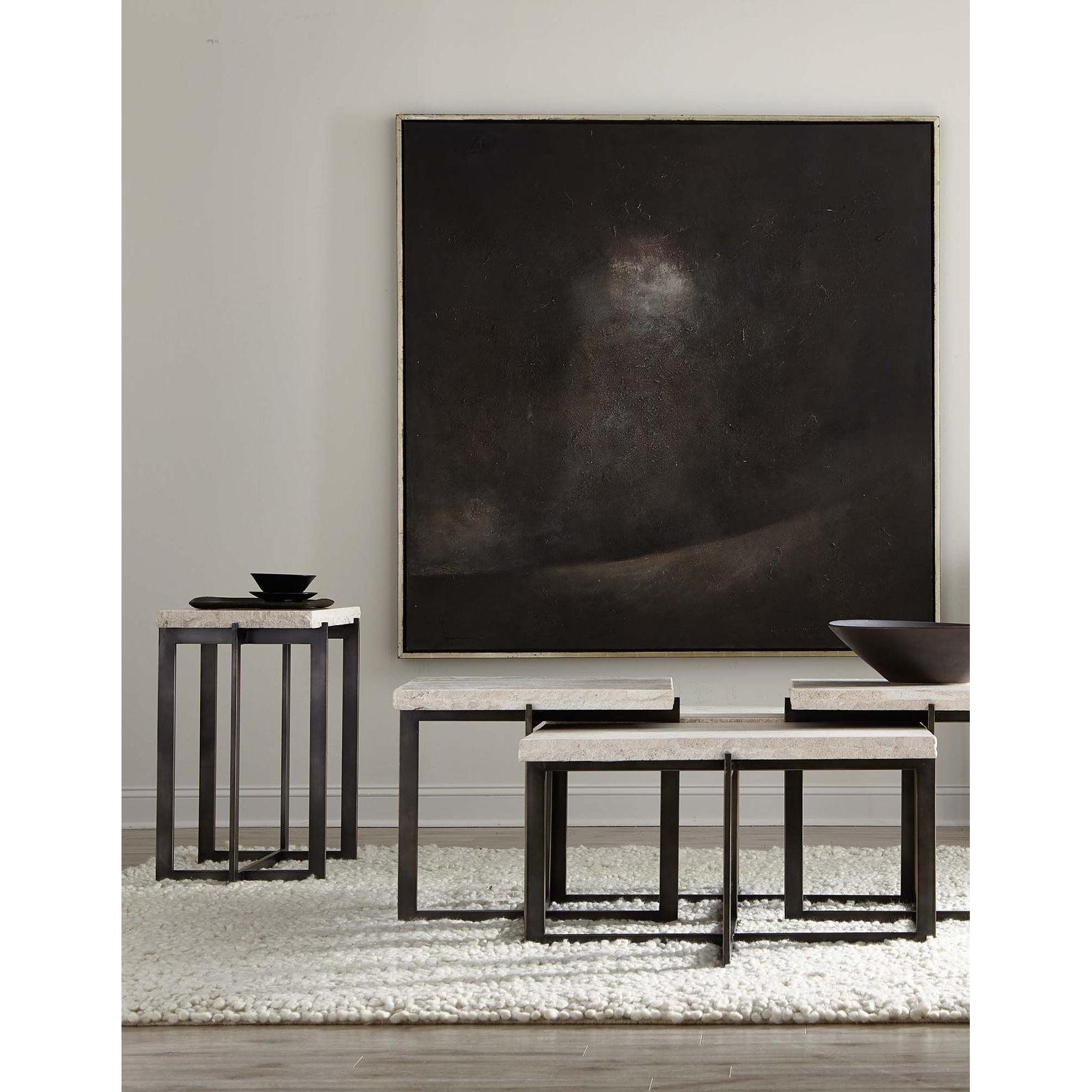 Bernhardt Hathaway Metal Drink Table