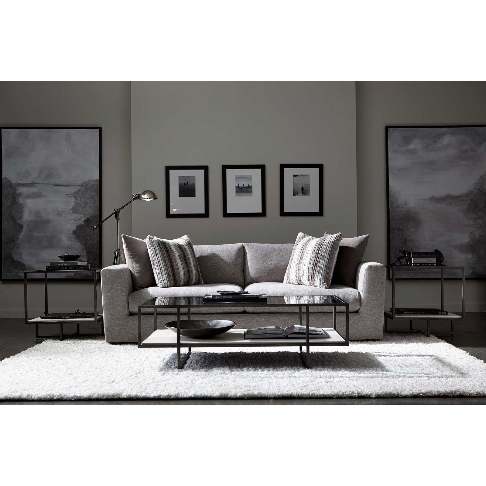 Bernhardt Harlow Metal Square End Table