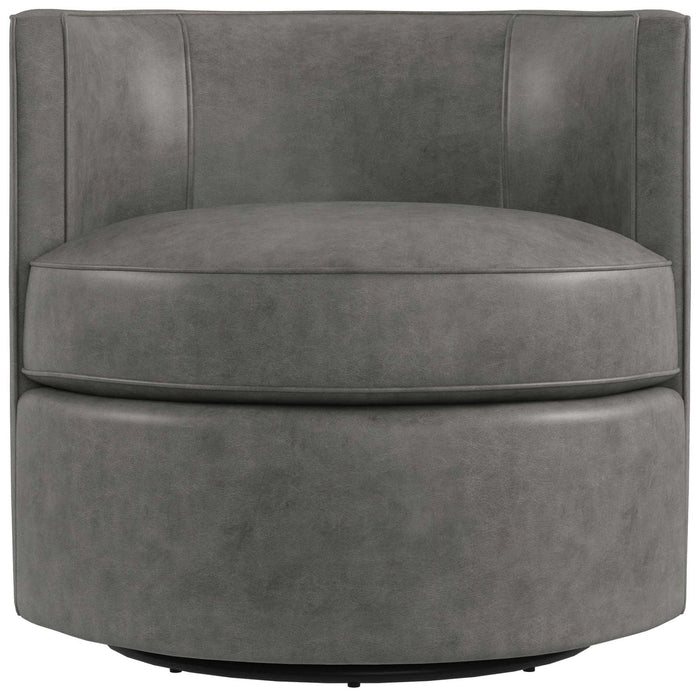 Bernhardt Fleur Leather Swivel Chair