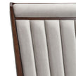 Michael Amini Houston Eastern King Channel Tufted Panel Bed - Porcini/Walnut