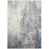 Feizy Azure 3401F Modern Watercolor Rug in Gray/Blue/Ivory