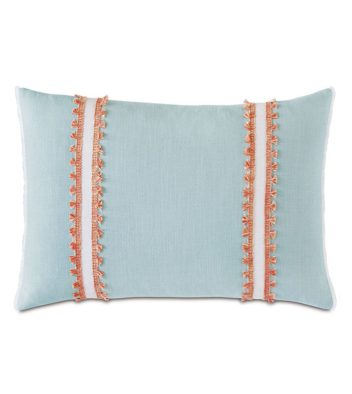 Eastern Accents Bimini Frilly Decorative Pillow
