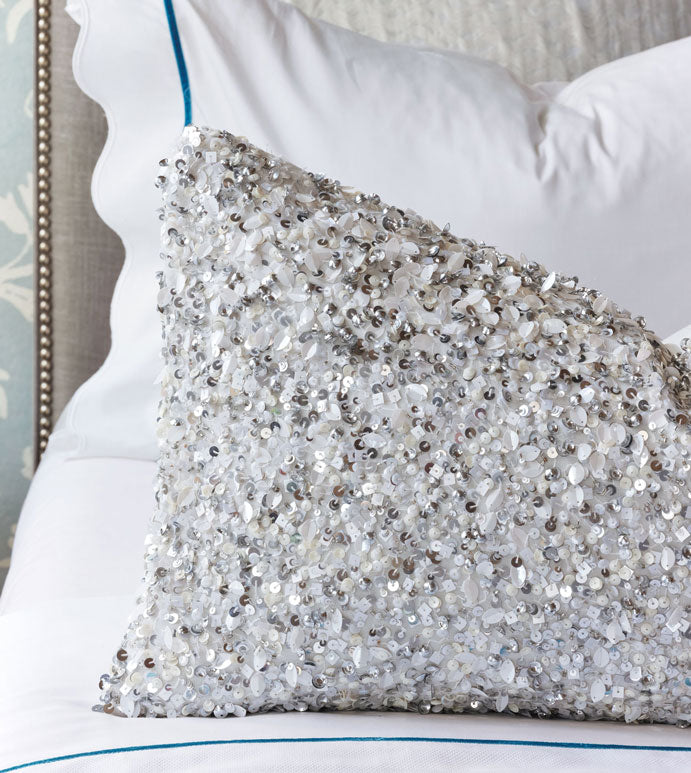 Eastern Accents Crystal Platinum Bolster