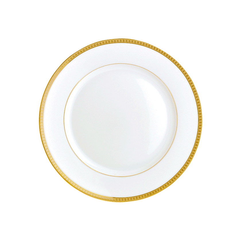 Christofle Malmaison Porcelain Bread Plate Gold 17 Cm