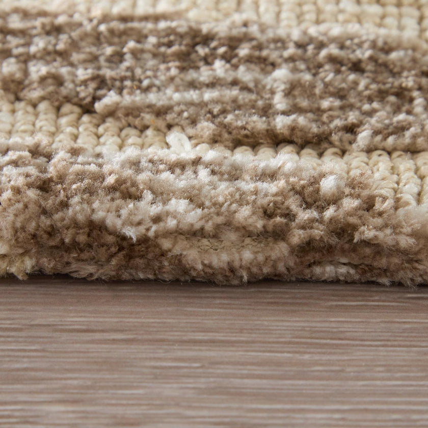 Feizy Colton 8A54F Modern Animal Print Rug in Taupe/Tan