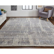 Feizy Alford 6920F Modern Abstract in Gray/Ivory/Taupe