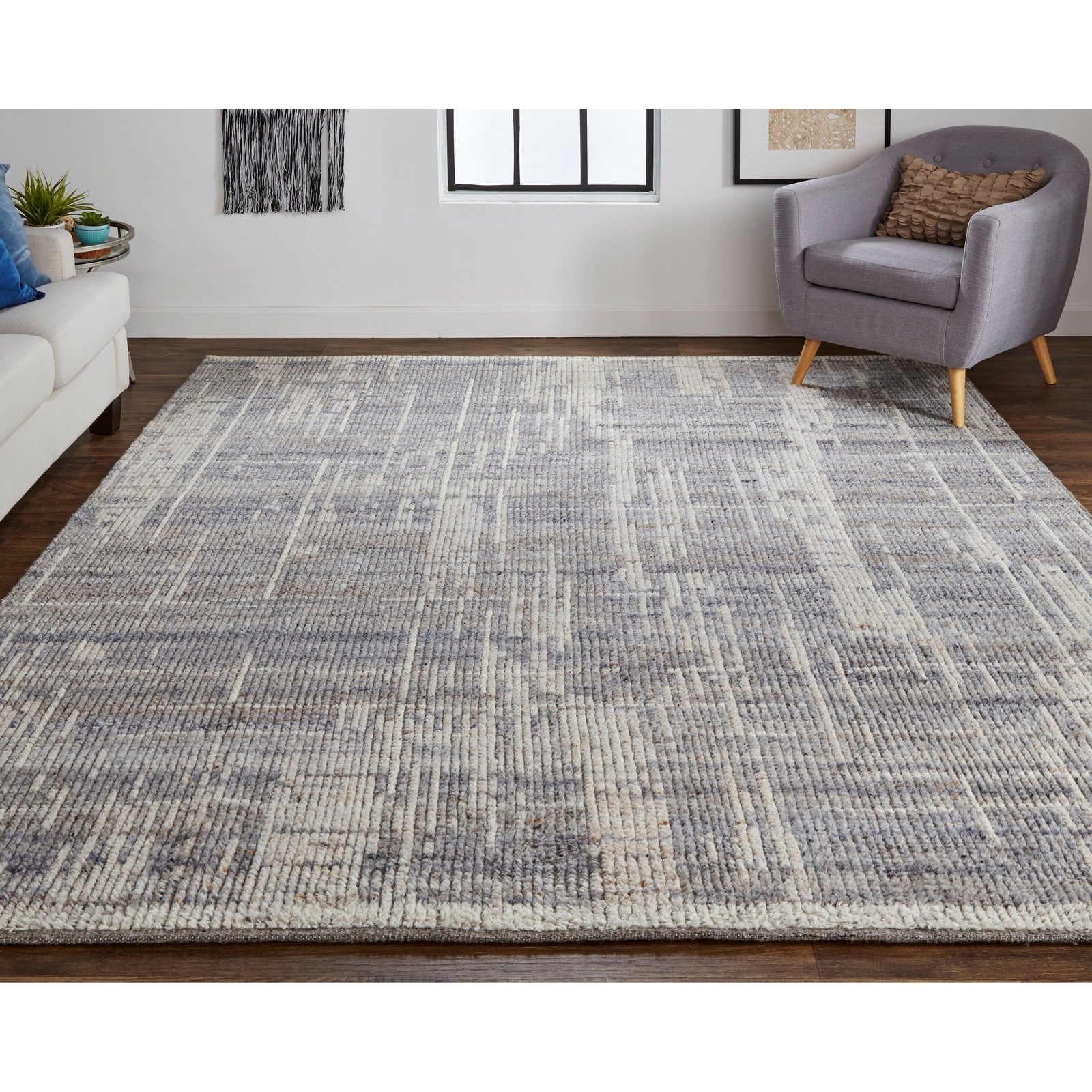 Feizy Alford 6920F Modern Abstract in Gray/Ivory/Taupe