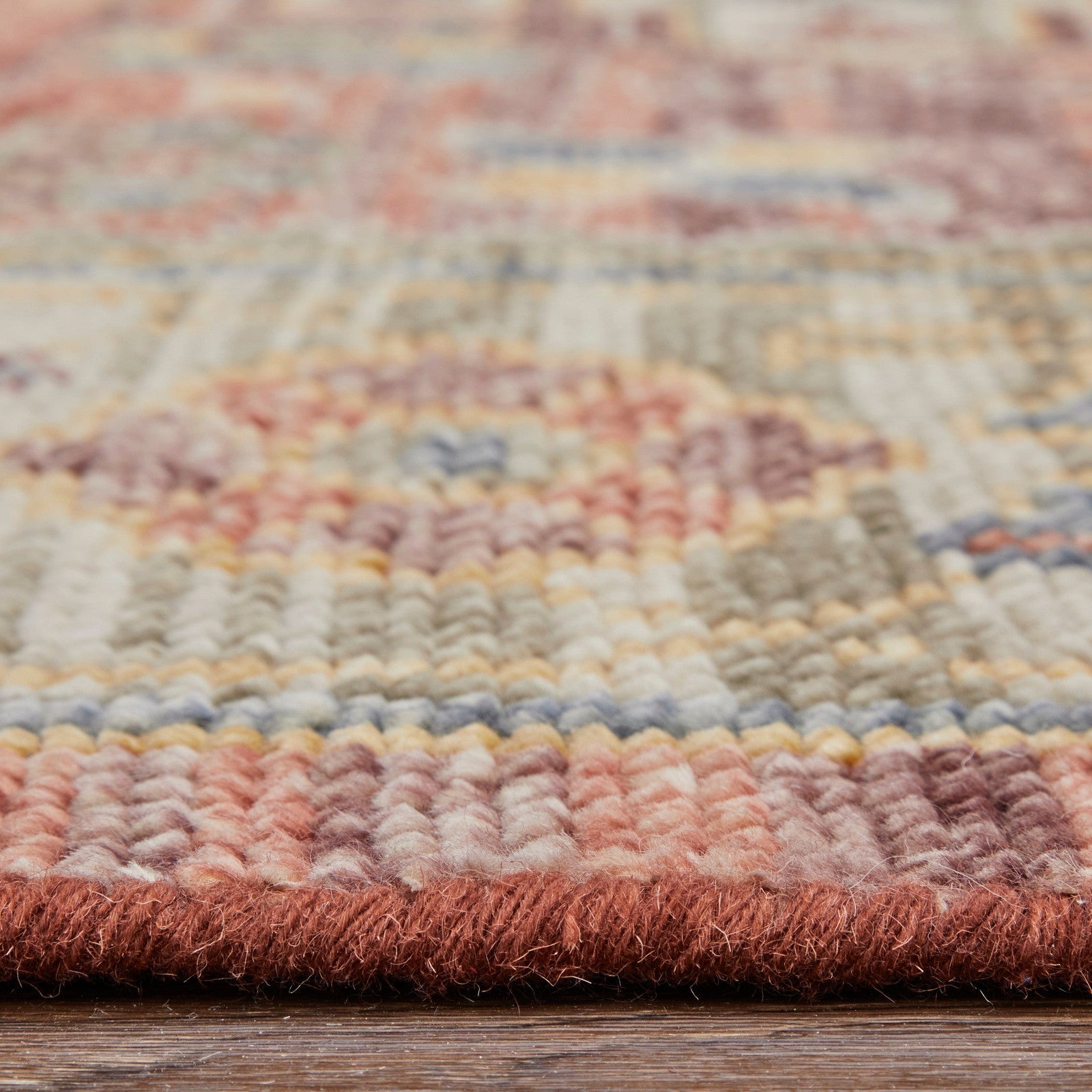 Feizy Fillmore 69CKF Transitional Medallion in Red/Ivory/Gold