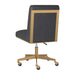 Sunpan Dean Office Chair - Brushed Brass - Bravo Portabella