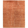 Feizy Agape 69H8F Modern Abstract Rug in Orange/White