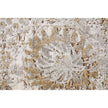 Feizy Cadiz 39SZF Traditional Floral & Botanical Rug in Ivory/Gray/Gold