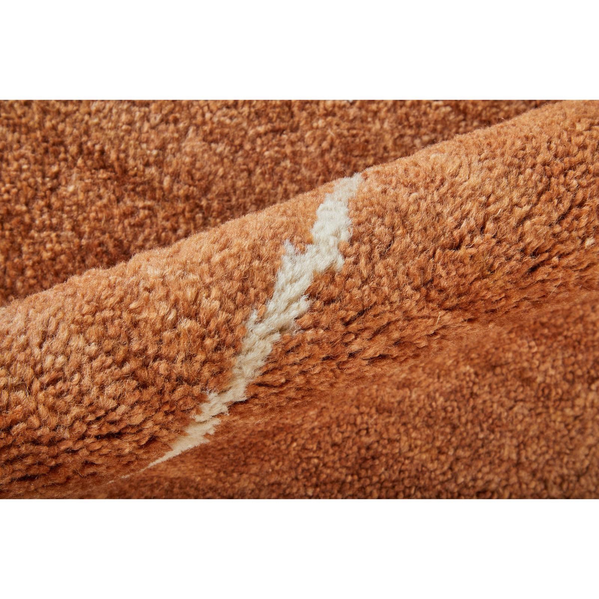 Feizy Agape 69H8F Modern Abstract Rug in Orange/White