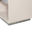 Michael Amini Pavira 1-Drawer Nightstand with LED Lights - Stone