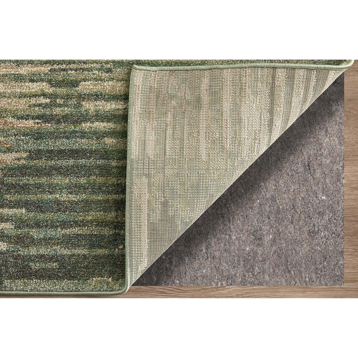 Feizy Eden 39QYF Modern Abstract Rug in Green/Ivory/Brown