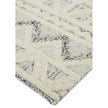 Feizy Anica 8007F Transitional Geometric Rug in Ivory/Black