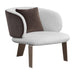 Sunpan Garry Lounge Chair - San Remo Winter Cloud / Meg Ash