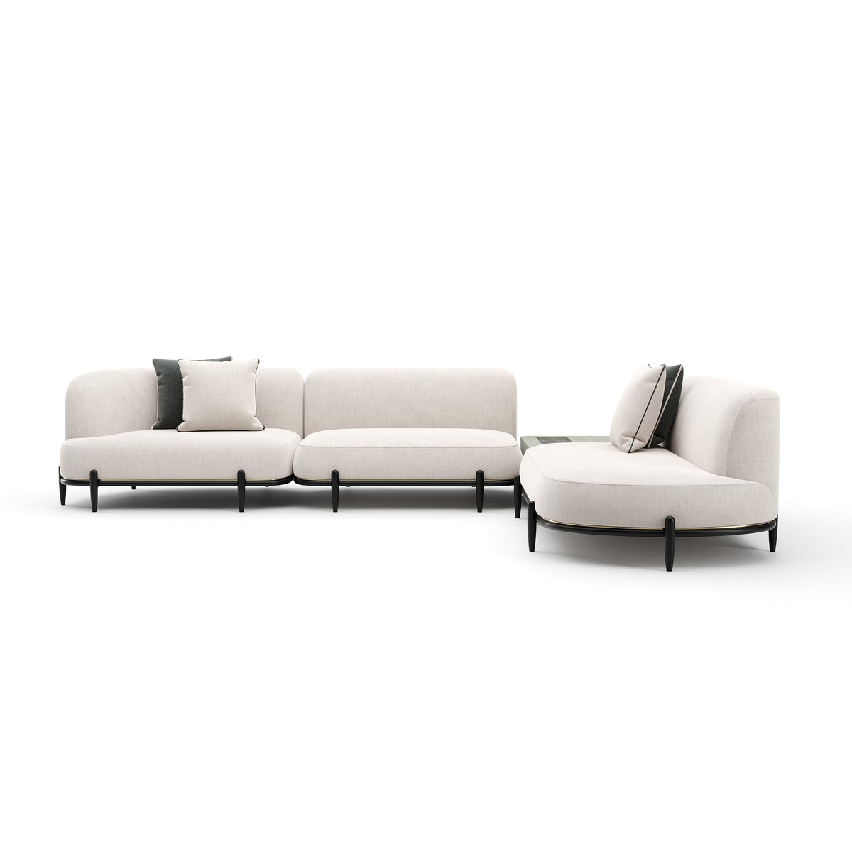 Caracole Madera Sectional